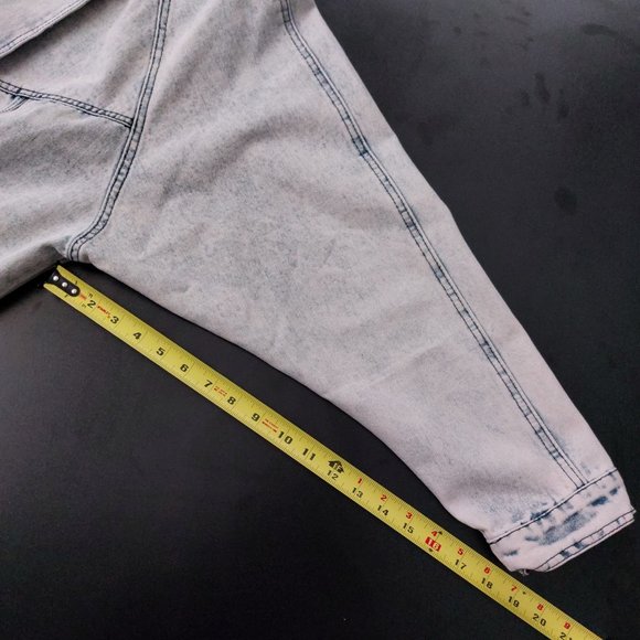 Forever 21 Acid Wash Denim Moto Jacket - Picture 8 of 9